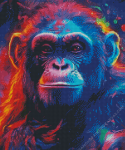 Colorful Monkey Diamond Painting