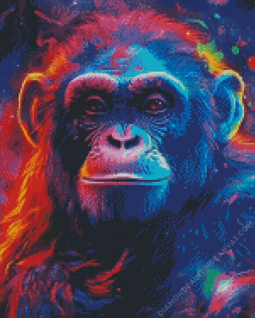 Colorful Monkey Diamond Painting