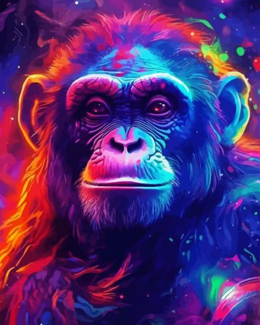 Colorful Monkey Diamond Painting