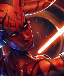 Darth Talon Red Lady Diamond Painting