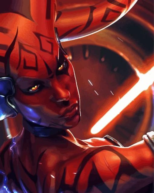 Darth Talon Red Lady Diamond Painting