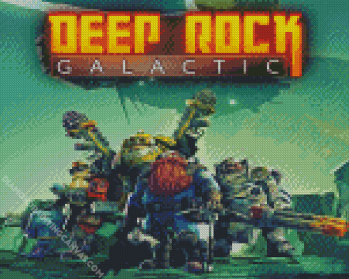 Deep Rock Galactic Poster Diamond Painting