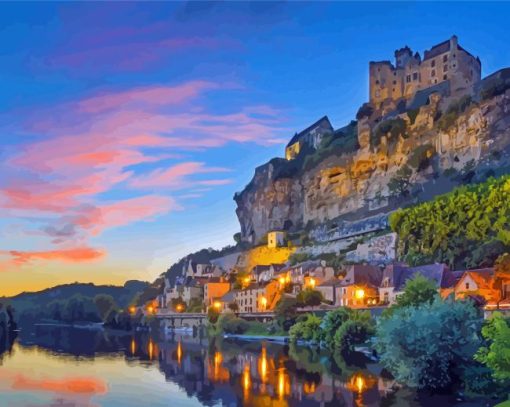 Dordogne Sunset Diamond Painting