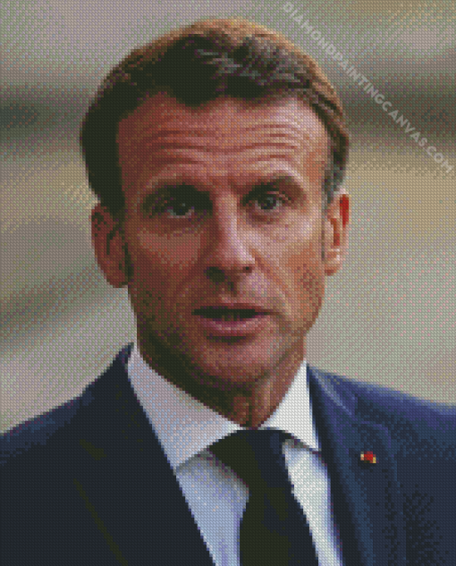 Emmanuel Macron Diamond Painting