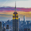 Empire State Build Sunset Diamond Painting