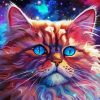 Galaxy Cat Diamond Painting