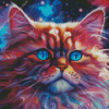 Galaxy Cat Diamond Painting