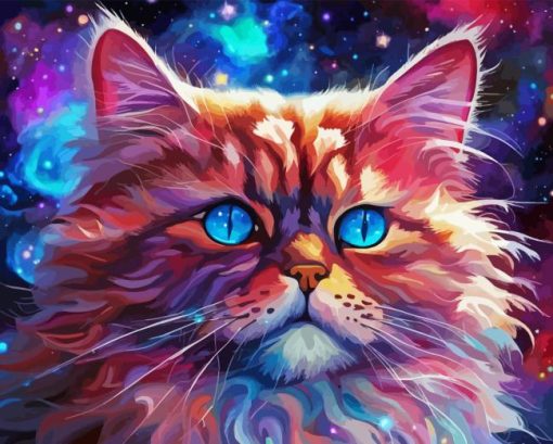 Galaxy Cat Diamond Painting