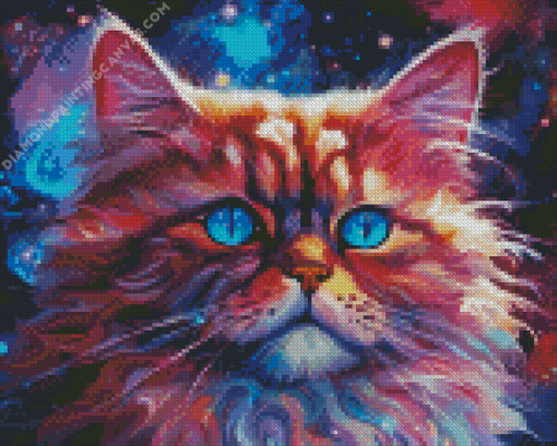 Galaxy Cat Diamond Painting