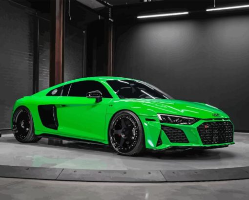 Green R8 Audi Diamond Painting