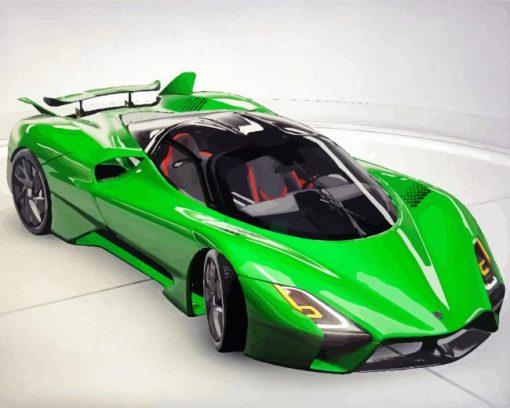 Green Ssc Tuatara Diamond Painting