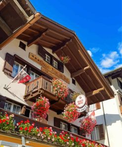 Grindelwald Village Houses Diamond Painting