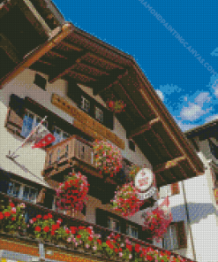 Grindelwald Village Houses Diamond Painting