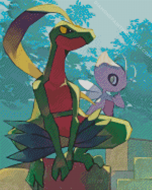 Grovyle Diamond Painting