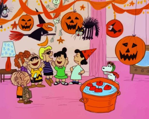 Halloween Charlie Brown Diamond Painting