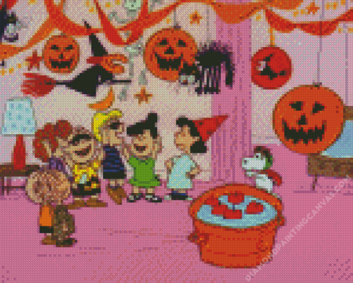 Halloween Charlie Brown Diamond Painting