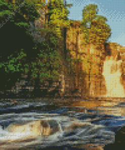 High Force Waterfall Diamond Painting