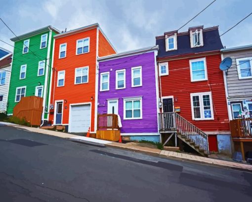 Jellybean Houses Diamond Painting