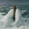 Lighthouse Storm At Sea Diamond Painting