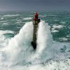 Lighthouse Storm At Sea Diamond Painting