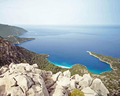 Lycian Way Seascape View Diamond Painting