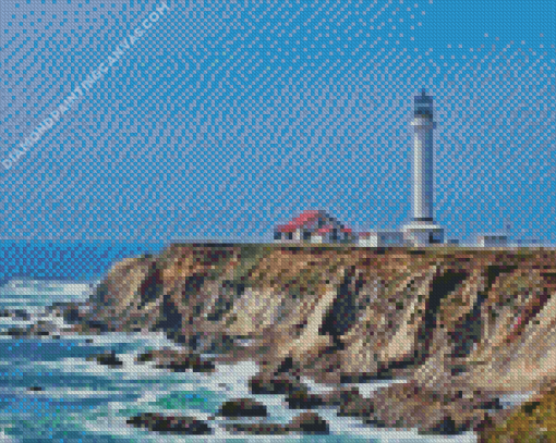 Mendocino Lighthouse Diamond Painting