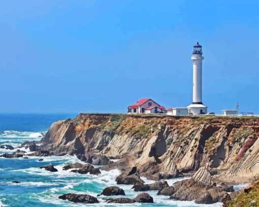 Mendocino Lighthouse Diamond Painting