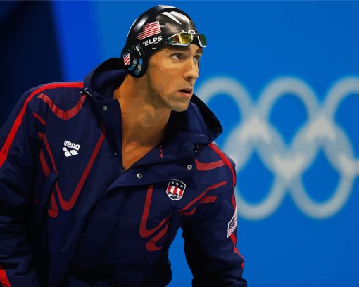 Michael Phelps Diamond Painting