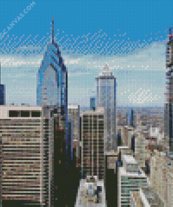 Philadelphia Skyline Diamond Painting