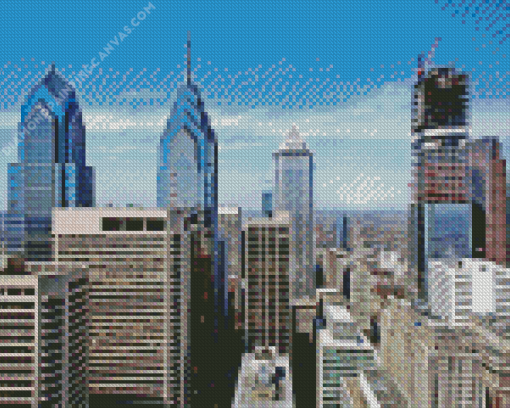 Philadelphia Skyline Diamond Painting