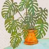 Philodendron Plantpot Diamond Painting