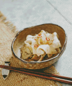 Pickled Daikon In Bowl Diamond Painting