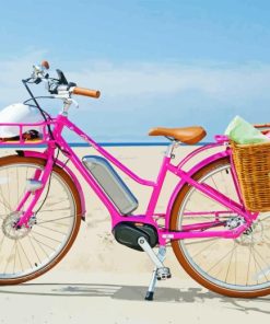 Pink Bicycle Diamond Painting