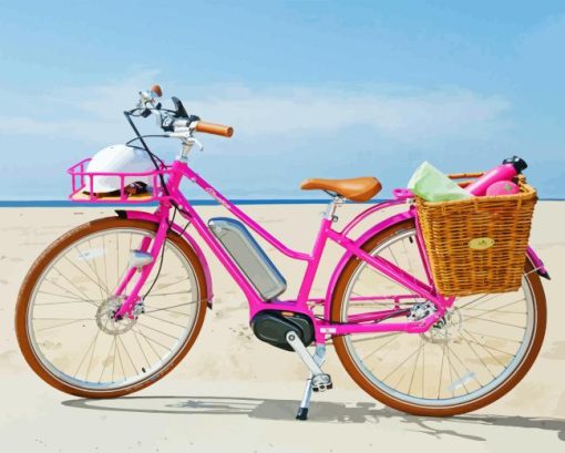 Pink Bicycle Diamond Painting