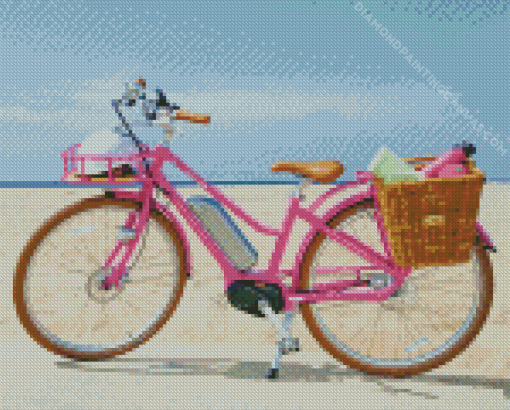 Pink Bicycle Diamond Painting