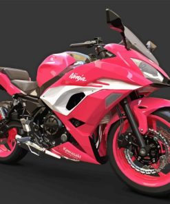 Pink Motorcycle Diamond Painting