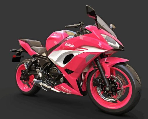 Pink Motorcycle Diamond Painting