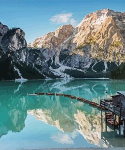 Pragser Wildsee Lake Diamond Painting