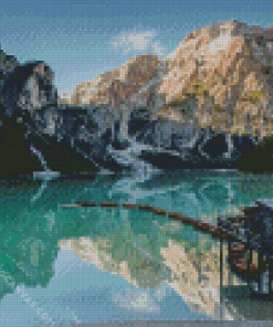 Pragser Wildsee Lake Diamond Painting