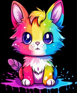 Rainbow Cat Art Diamond Painting