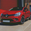 Red Clio Car Diamond Painting