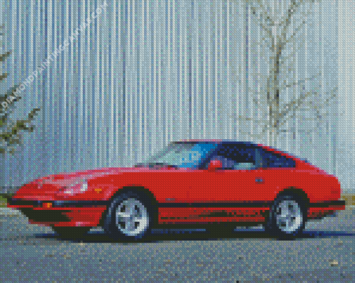 Red Nissan 280 Diamond Painting