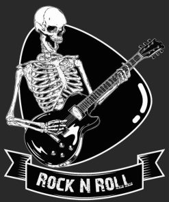 Rock And Roll Skeleton Poster Diamond Painting