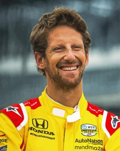 Romain Grosjean Diamond Painting