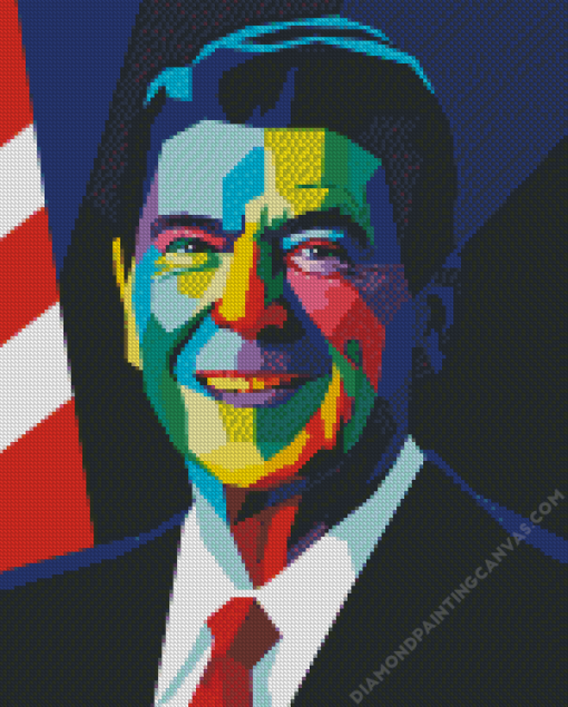 Ronald Reagan Diamond Painting