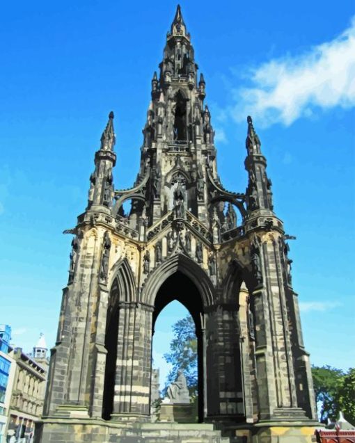 Scott Monument Diamond Painting