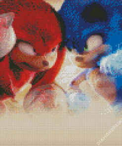 Sonic And Knuckles Diamond Painting