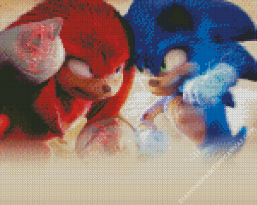 Sonic And Knuckles Diamond Painting