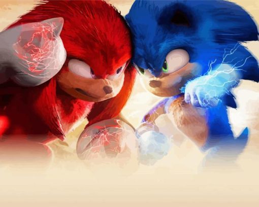 Sonic And Knuckles Diamond Painting