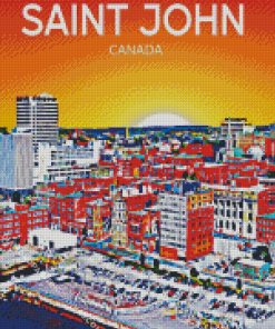 St Johns Canada Poster Diamond Painting